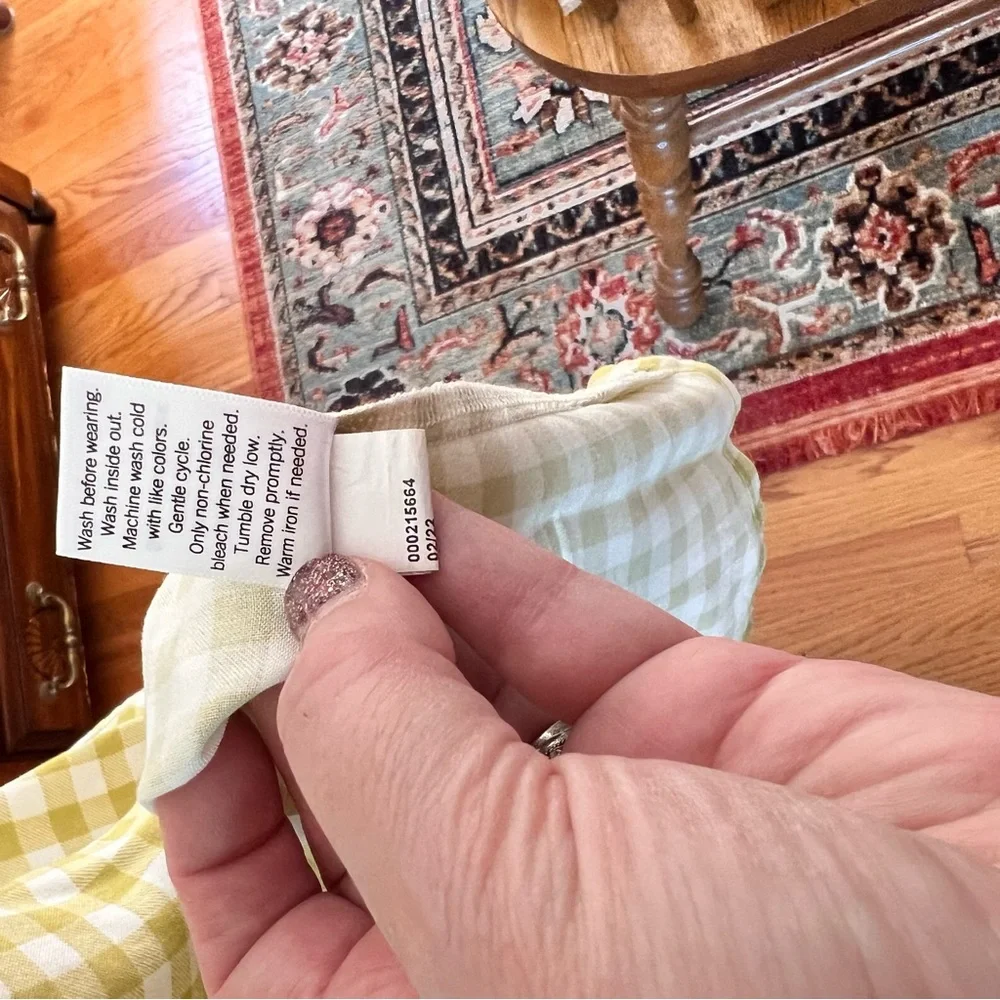 🆕 SO Sz XXL Green Checked Plaid Open Back Dress - Picture 3 of 9